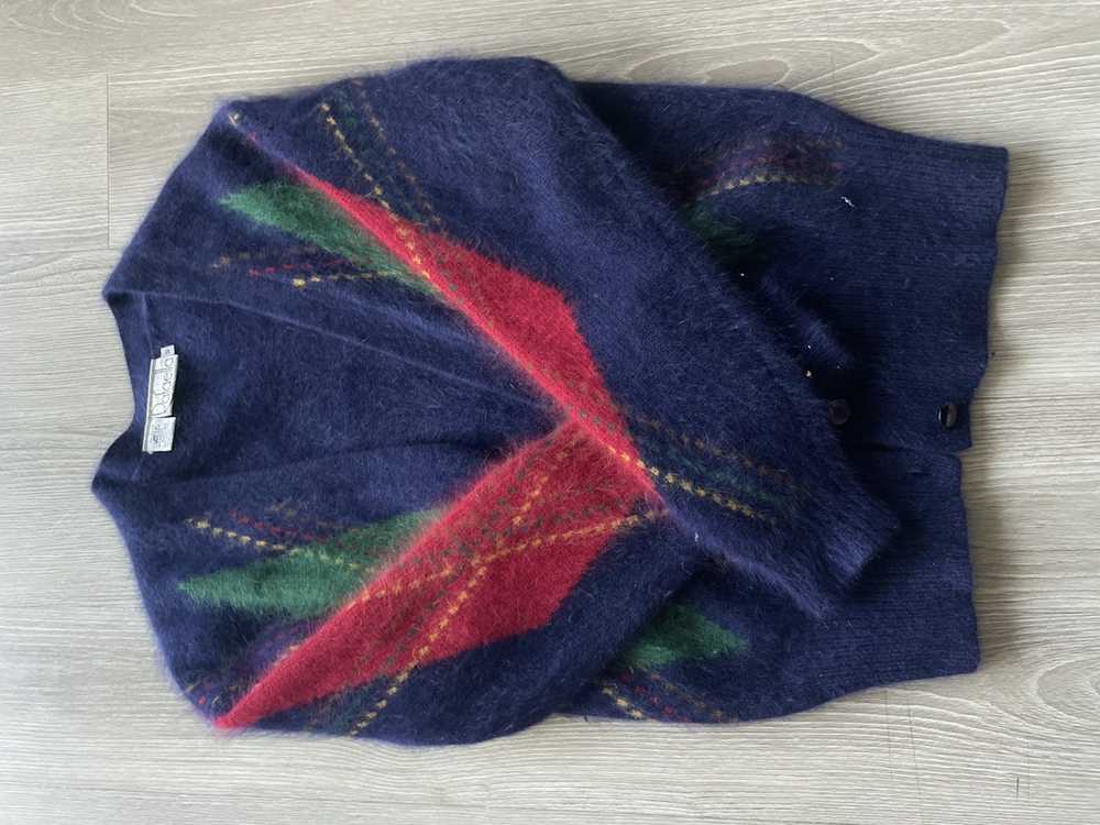 Vintage VINTAGE argyle fur sweater - image 4