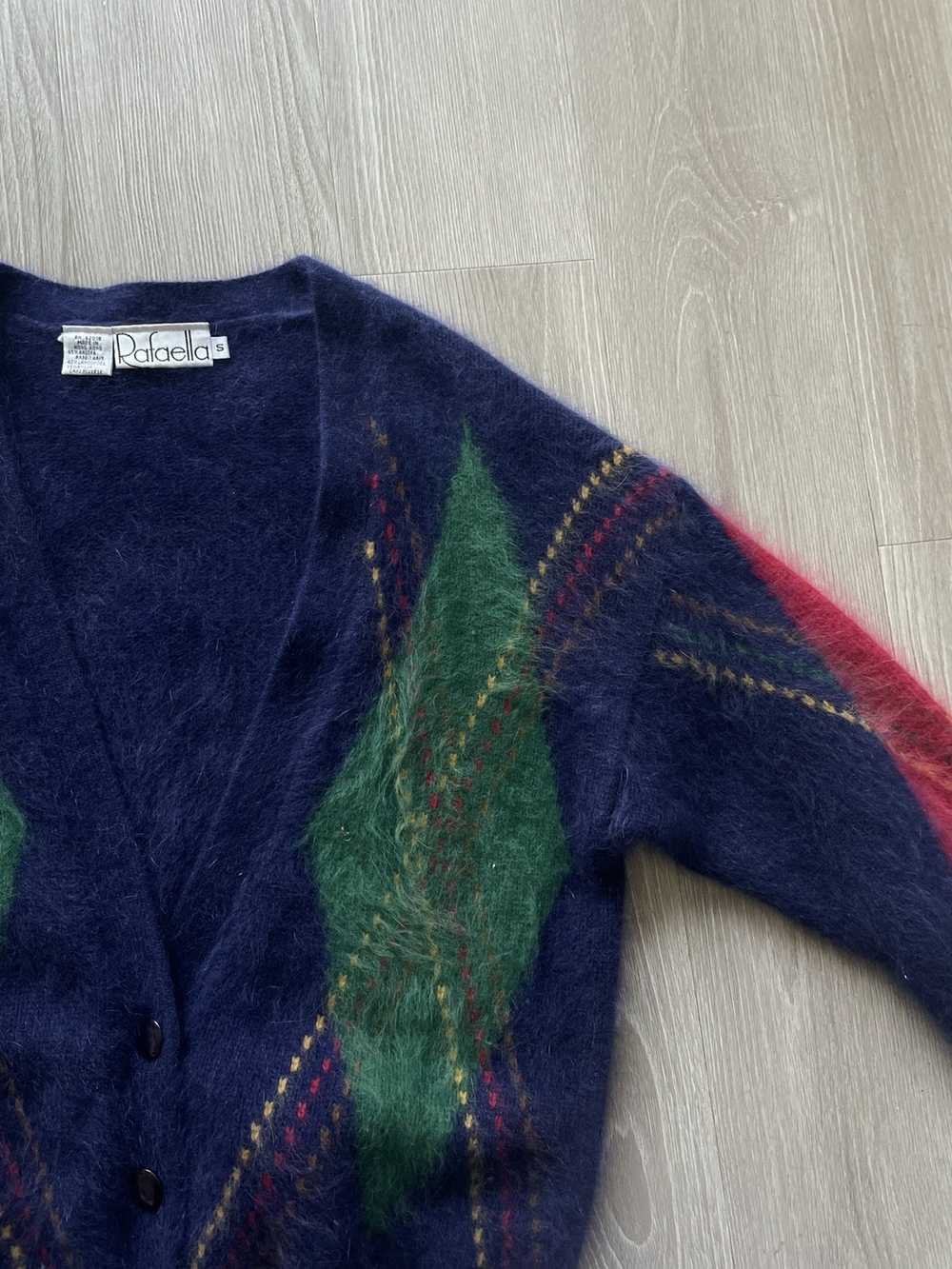 Vintage VINTAGE argyle fur sweater - image 7