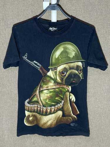 Rock T Shirt × Vintage 90s Vintage Military Army … - image 1