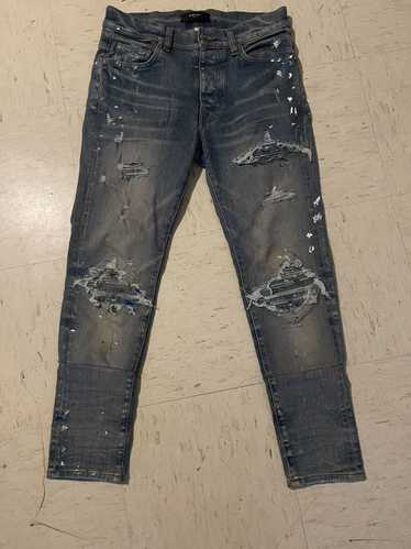 Amiri Amiri Mx1 Paint Splatter Jeans - image 1