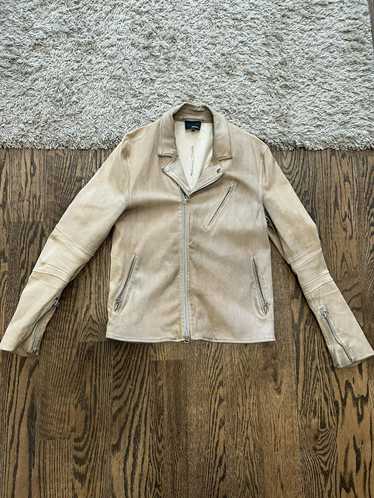 3.1 Phillip Lim Distressed leather biker jacket - image 1