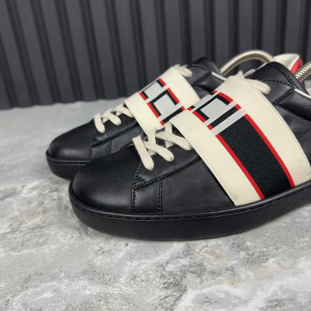 Gucci Ace Stripe Sneakers Leather 7.5 G - image 11