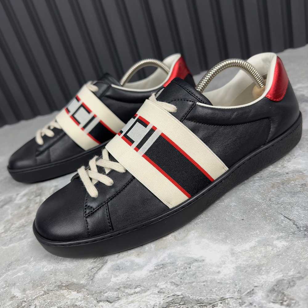 Gucci Ace Stripe Sneakers Leather 7.5 G - image 12