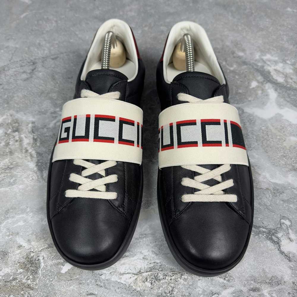 Gucci Ace Stripe Sneakers Leather 7.5 G - image 4