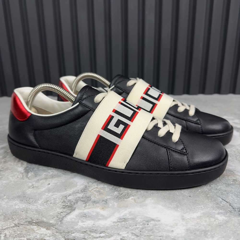 Gucci Ace Stripe Sneakers Leather 7.5 G - image 6