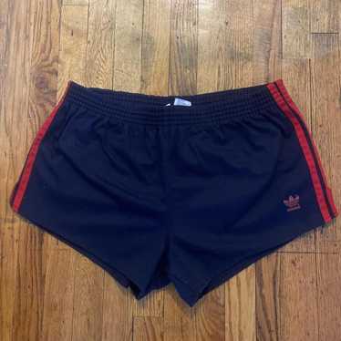 ADIDAS VINTAGE SHORTS FOOTBALL SOCCER RUNNING sz XL NAVY 80s 90s