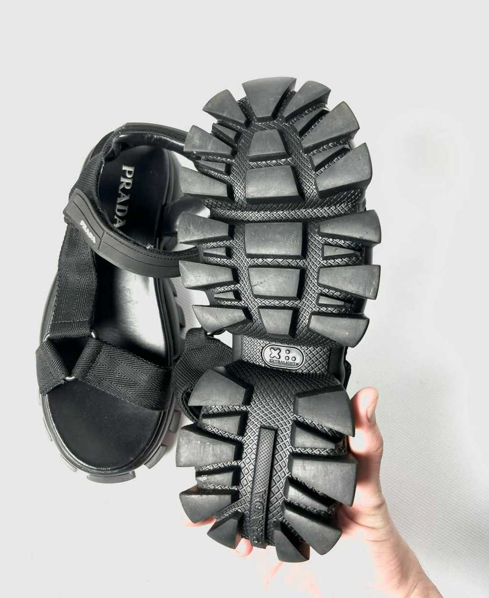 Prada Prada Cloudbust Thunder leather sandals - image 5
