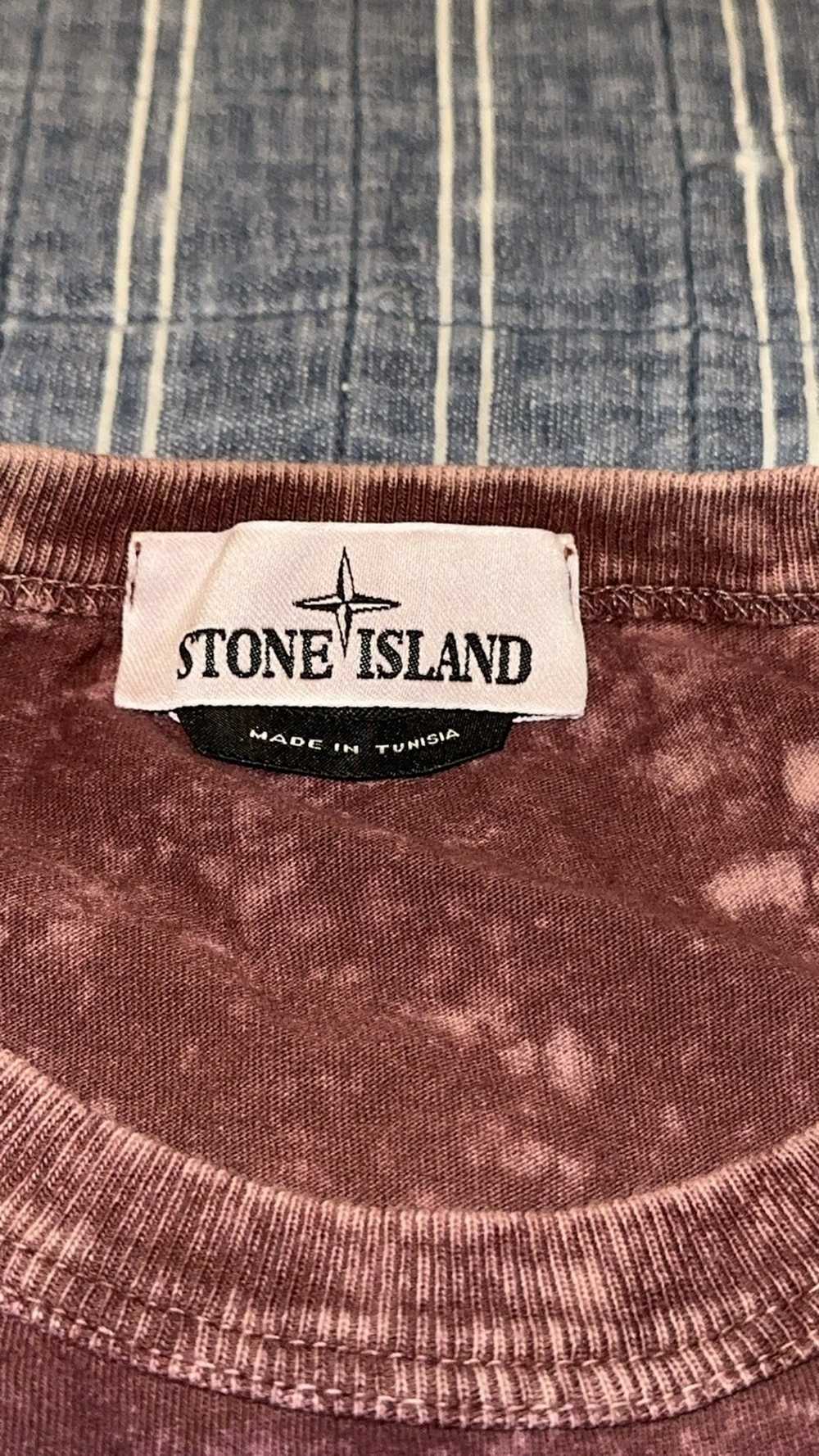 Stone Island Stone Island Burgundy Off-dye OVD T-… - image 3