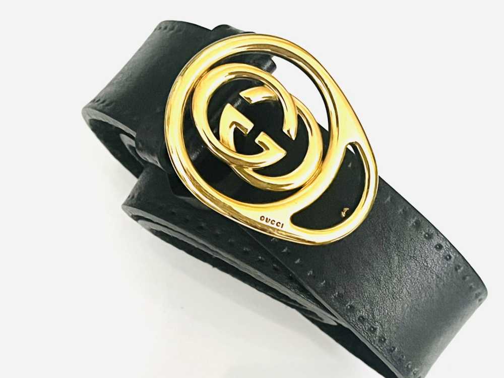 Gucci Gucci leather belt size 95 cm size 38 black - image 1