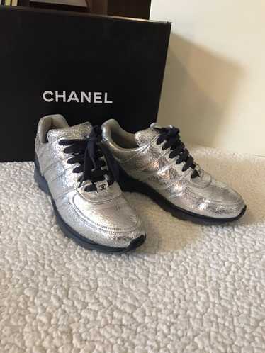 Chanel Silver Chanel Trainer - image 1