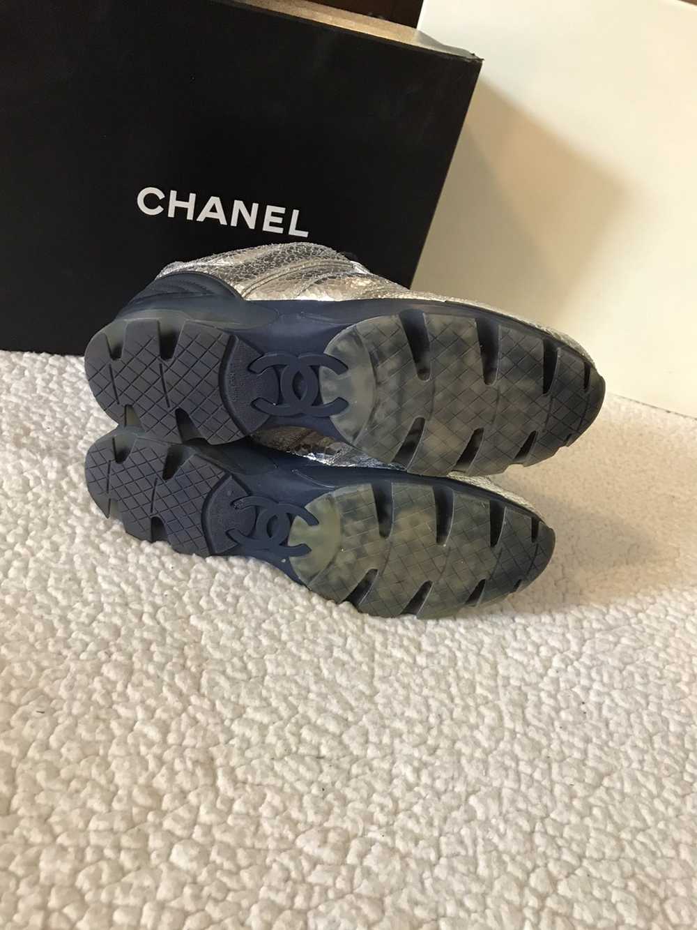 Chanel Silver Chanel Trainer - image 4