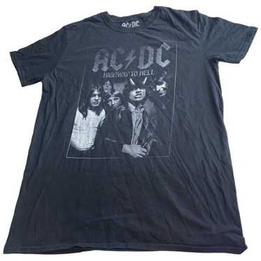 AC/DC Mens L Highway To Hell Band Tee Black 100% … - image 1