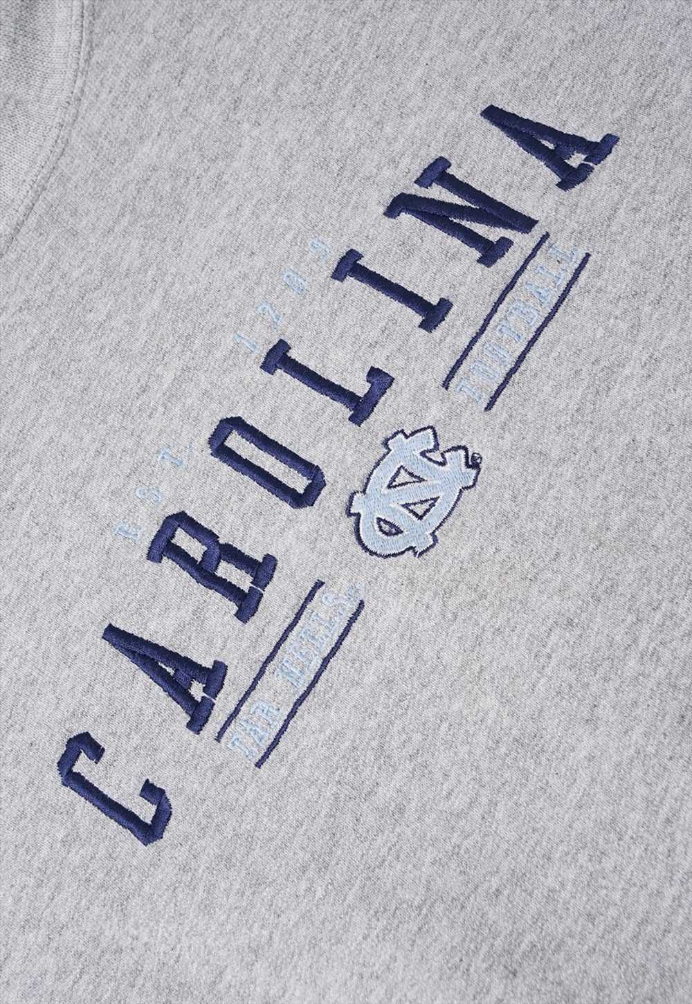 Vintage Carolina Tarheels NCAA Grey Sweatshirt Me… - image 4