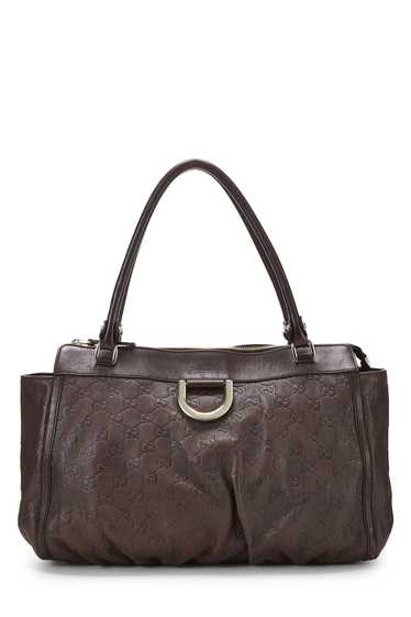 Brown Guccissima D-Ring Abbey Zip Tote - image 1