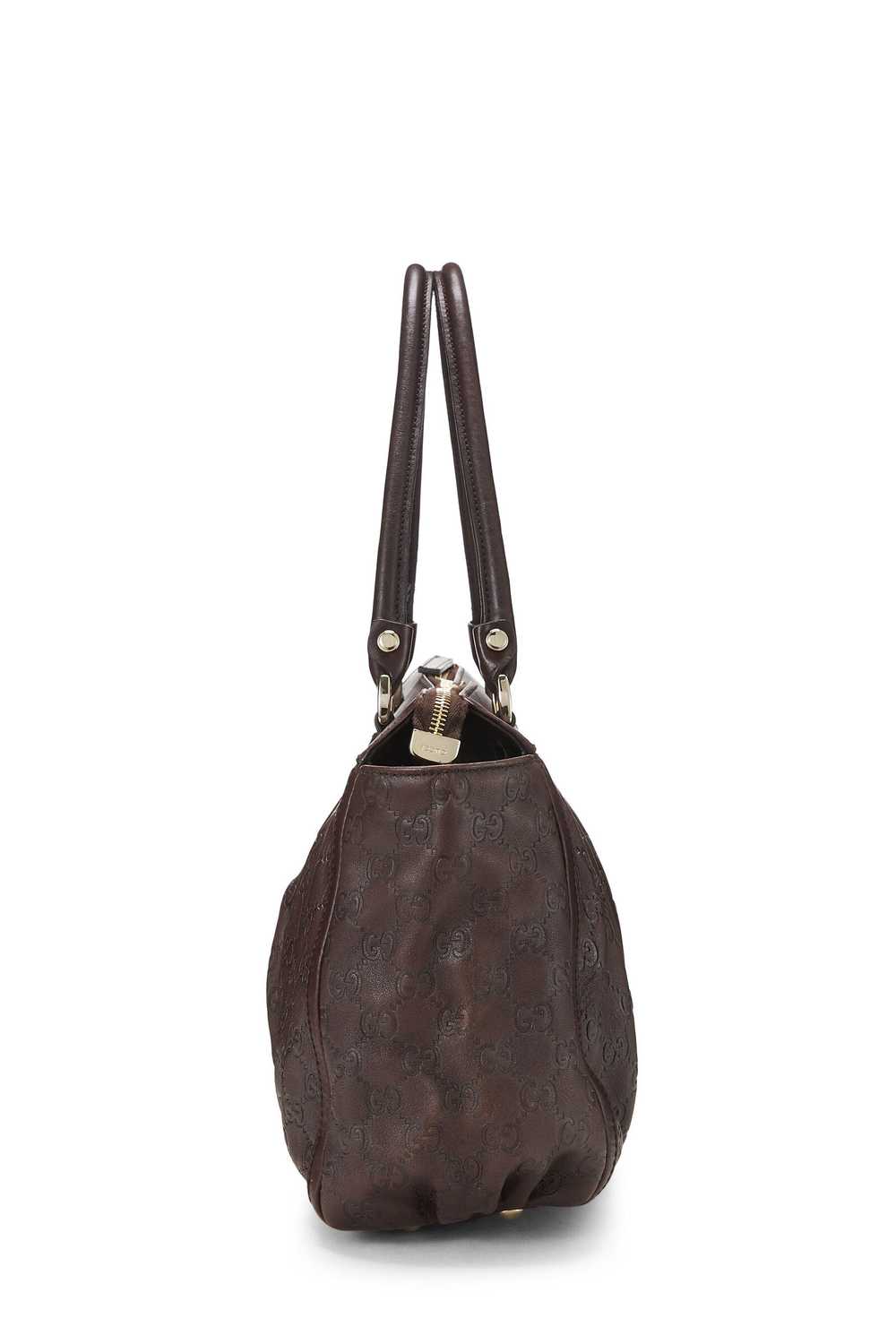 Brown Guccissima D-Ring Abbey Zip Tote - image 3