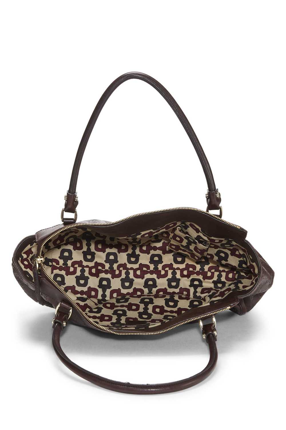 Brown Guccissima D-Ring Abbey Zip Tote - image 6