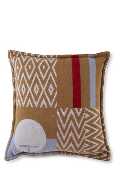 Camel & Multicolor Wool Enigmatic Pillow