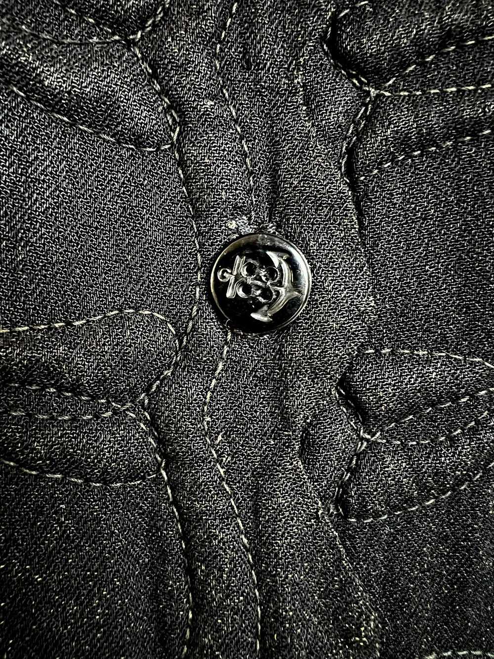 Vintage 1930s Duster Jacket - VOLUP Black Crepe R… - image 6