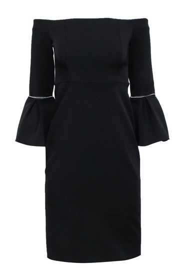 Alexis - Black Off The Shoulder Dress w/ Bell Slee