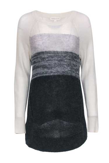 Rebecca Taylor - Grey & Cream Ombre Knit Sweater S