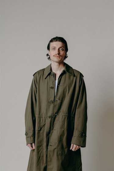 Vintage Military Trench - Olive