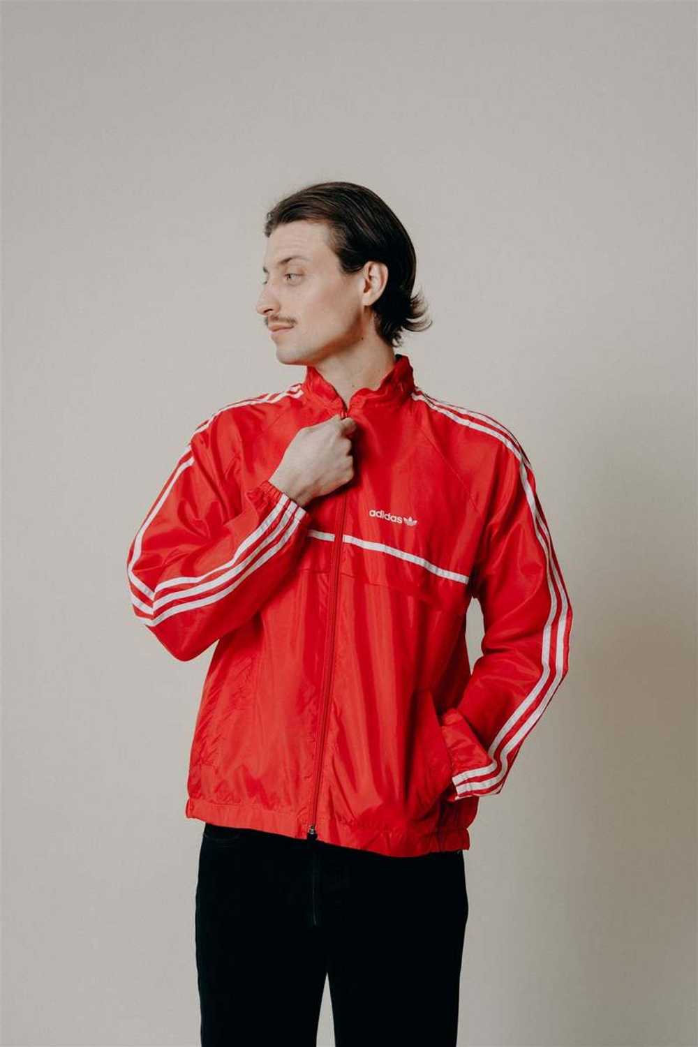 Vintage Adidas Track Jacket - Red - image 1