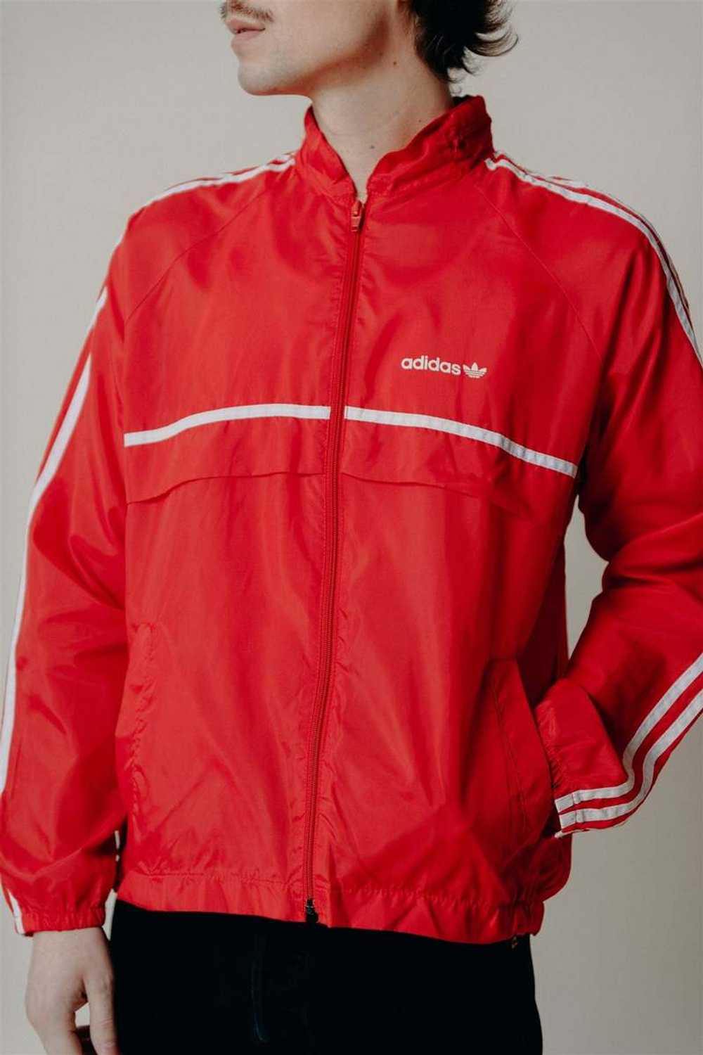 Vintage Adidas Track Jacket - Red - image 2