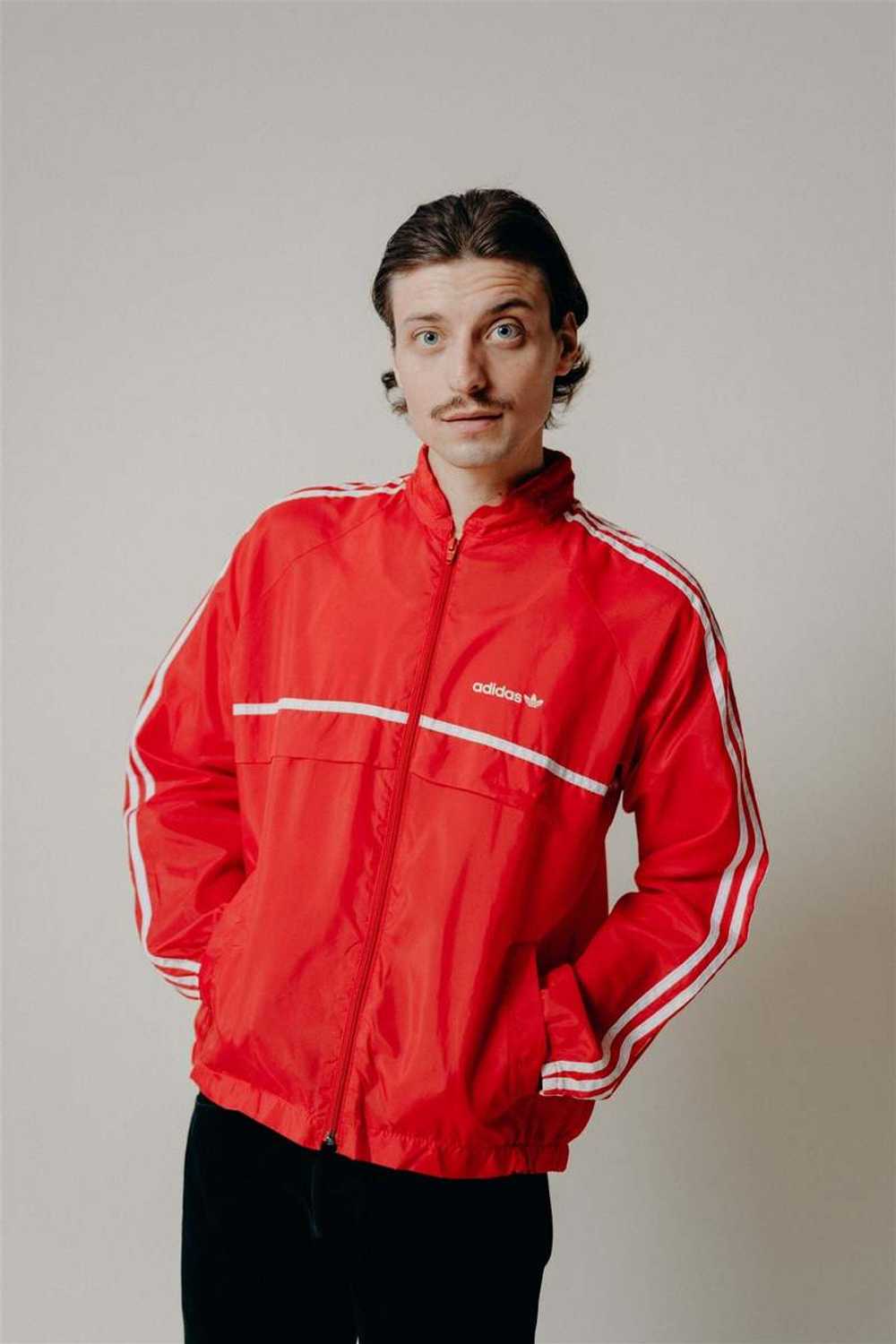 Vintage Adidas Track Jacket - Red - image 3