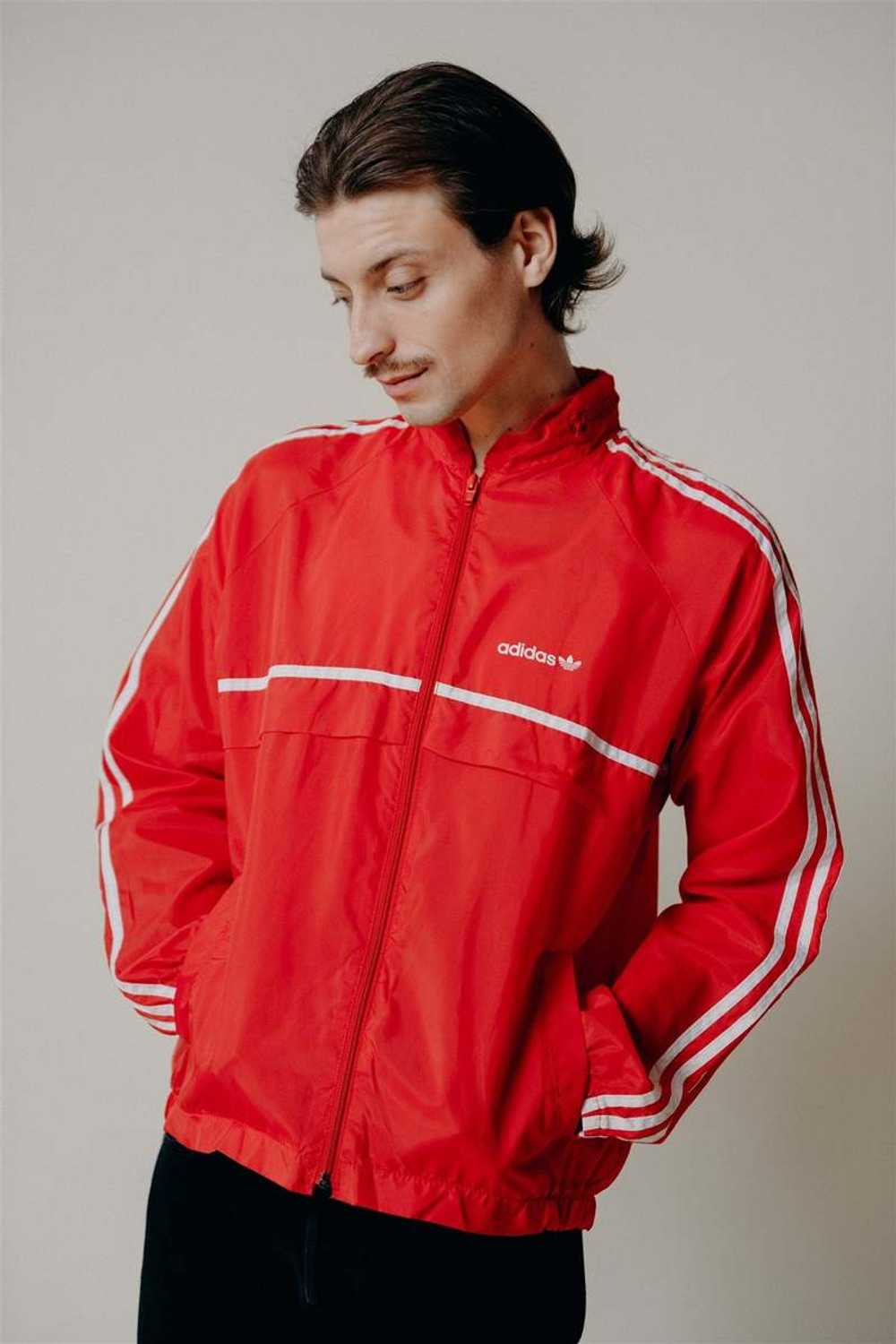 Vintage Adidas Track Jacket - Red - image 4