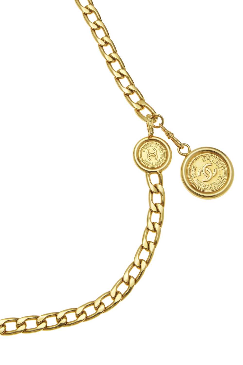 Gold 'CC' Medallion Chain Belt - image 2