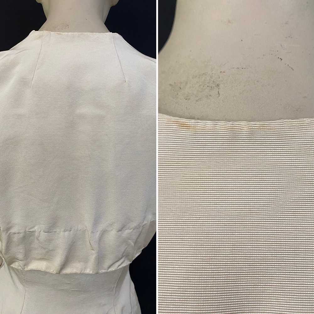 50s Beaded Strapless Dress With Bolero Jacket - image 12