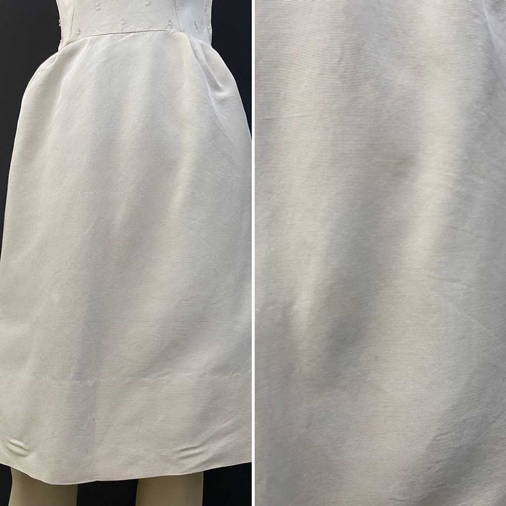 50s Beaded Strapless Dress With Bolero Jacket - image 6