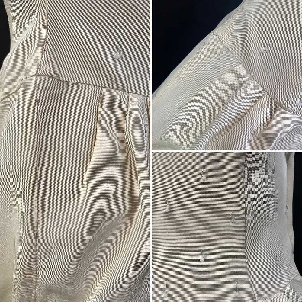 50s Beaded Strapless Dress With Bolero Jacket - image 7