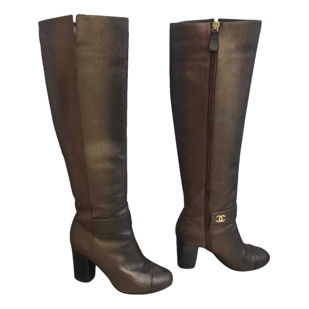 Chanel Leather riding boots - image 1