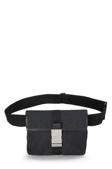 Black GG Canvas Belt Bag Small