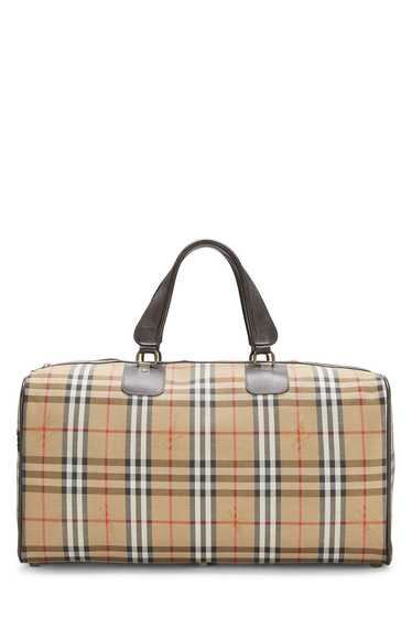 Brown Haymarket Check Canvas Duffle Small