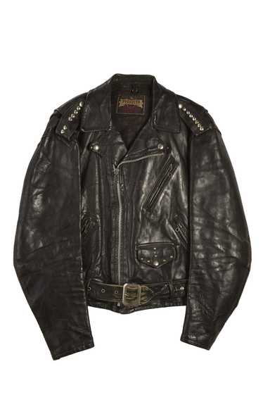 Black Leather 1950s Perfecto Jacket