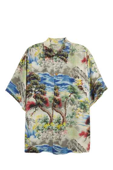 Multicolored Graphic Lauhala Hawaiian Shirt