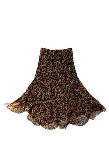 Vintage Y2K Leopard Print Maxi Skirt Selected by S