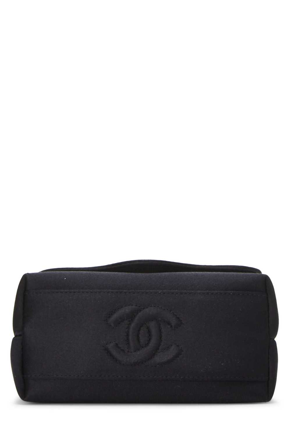 Black Satin Camellia Handbag Mini - image 5