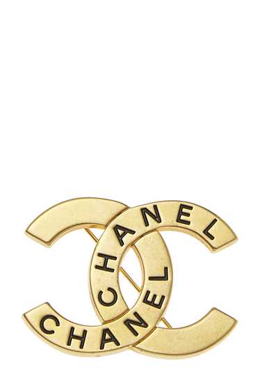 Gold Logo Engraved 'CC' Pin