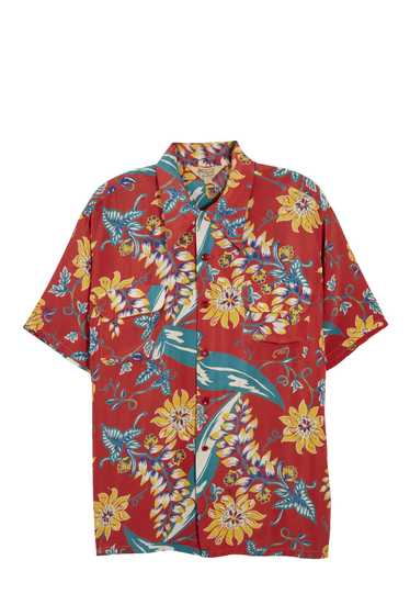 Red Floral Pilgrim Sportswear Hawaiian Shirt