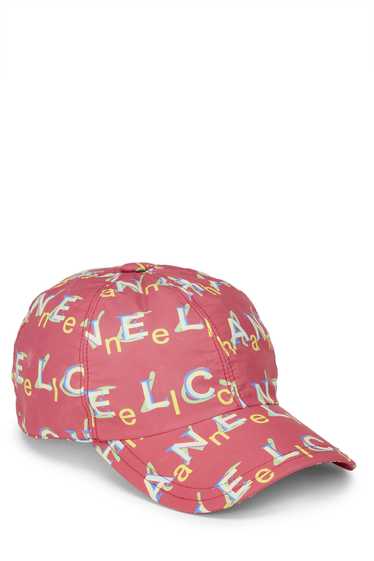 Pink Nylon Logo Hat