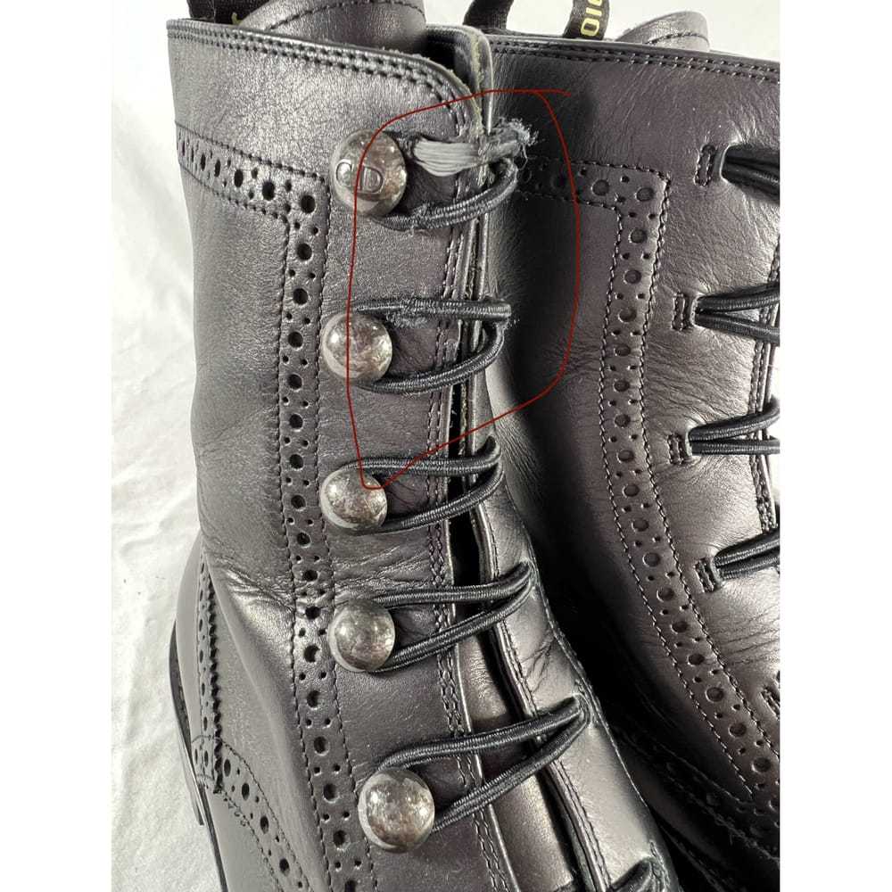 Dior Leather biker boots - image 3