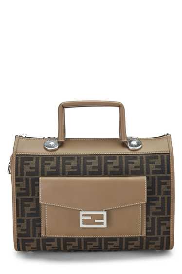 Brown Zucca Leather Soft Trunk Handle Bag - image 1