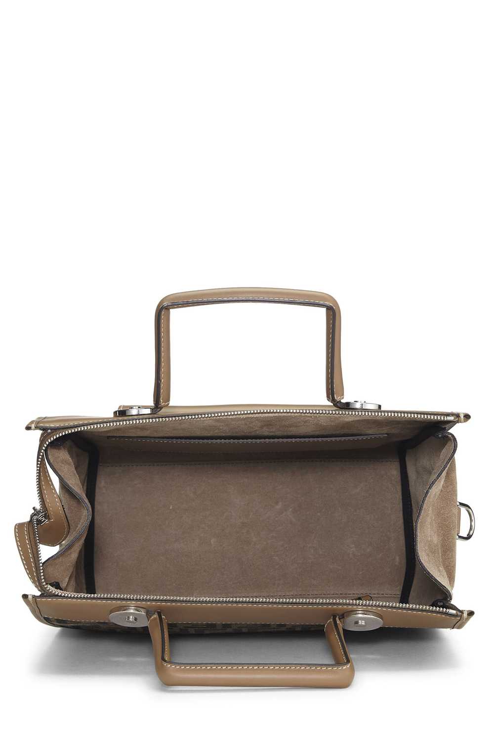 Brown Zucca Leather Soft Trunk Handle Bag - image 6