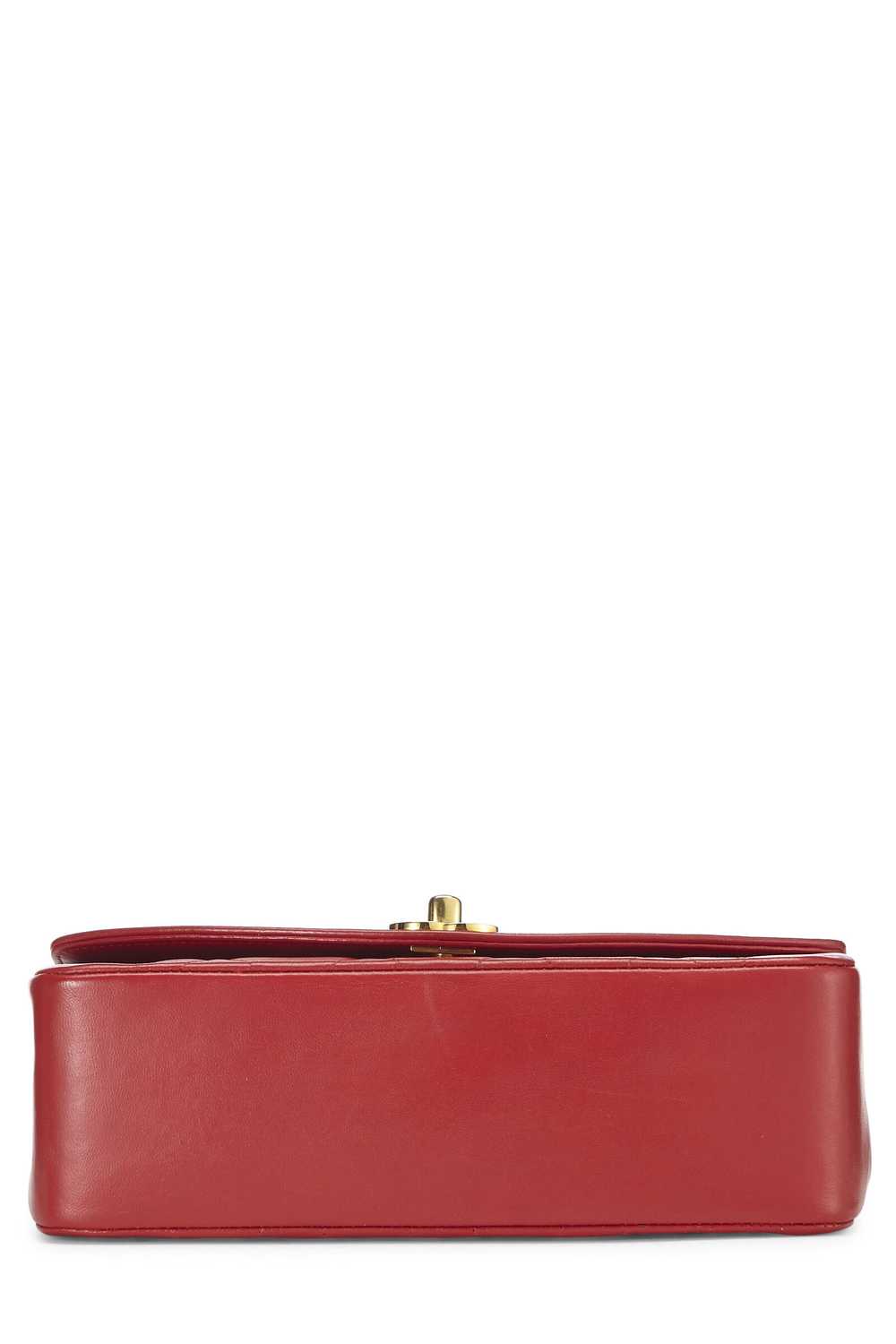Red Quilted Lambskin Diana Flap Small - image 5