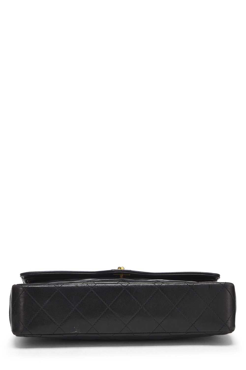 Black Quilted Lambskin Paris Limited Double Flap … - image 5