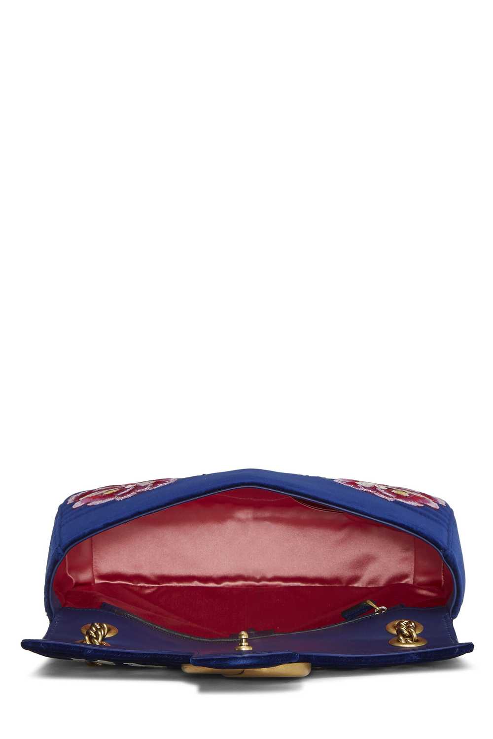 Blue Velvet GG Marmont Modern Shoulder Bag - image 6