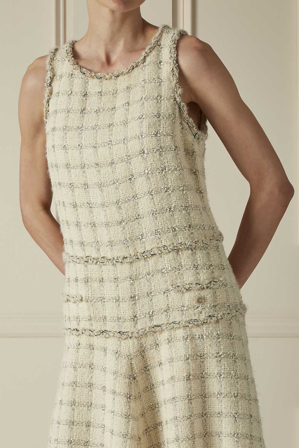 Cream Bouclé Dress - image 3